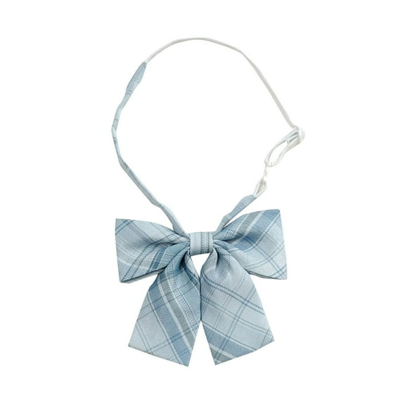 Miqool Women's Girls Pre-Tied Adjustable Plaid Big Knotbow Shirt Bow Ties Uniform School Uniform Costumes Neckties