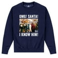 thumbnail image 1 of Elf  Adult OMG Santa Photo Sweatshirt, 1 of 3