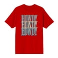 thumbnail image 5 of Western Howdy Repeat Text Men's Red Crew Neck Short Sleeve Tee-XXL, 5 of 7