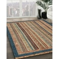 thumbnail image 3 of Ahgly Company Machine Washable Indoor Rectangle Abstract Camel Brown Area Rugs, 8' x 12', 3 of 7