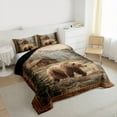 thumbnail image 3 of Feelyou Rustic Bear Animal Twin Comforter Sets, Tribal Western Cabin Bedding Set, 2pcs, 3 of 8