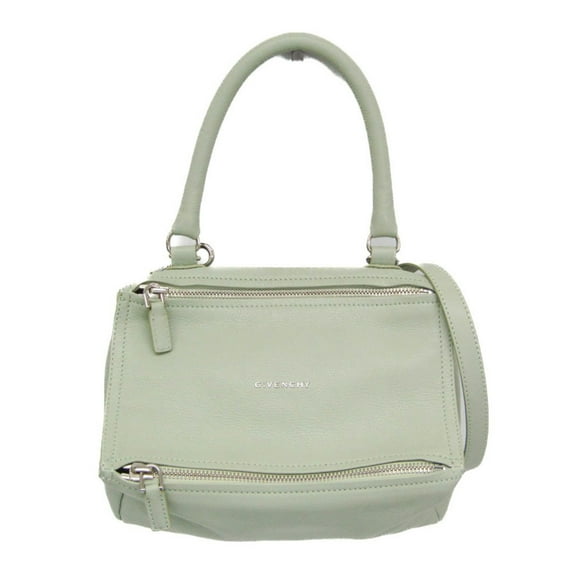 Pre-Owned Givenchy Pandora Small BB05251013 Women's Leather Handbag,Shoulder Bag Light Green