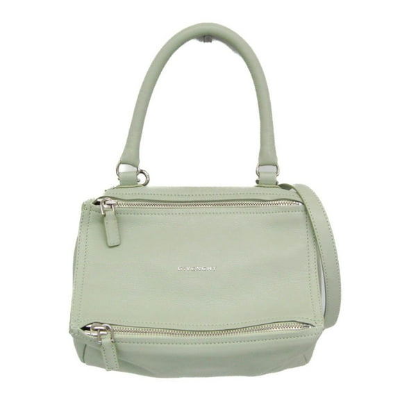 Pre-Owned Givenchy Pandora Small BB05251013 Women's Leather Handbag,Shoulder Bag Light Green
