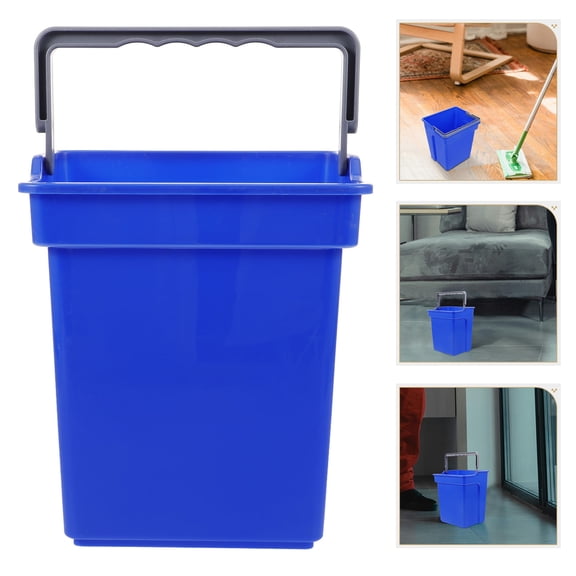 ETEREAUTY Large Capacity Blue Plastic Bucket Multipurpose Water Bucket for Household