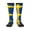 2 Black-1, variant on Swedish Flag Knee High Socks for Women Long Leg Warmers Socks