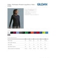 thumbnail image 2 of Gildan 42400L Ladies Long-Sleeve T-Shirt -Navy-X-Small, 2 of 2