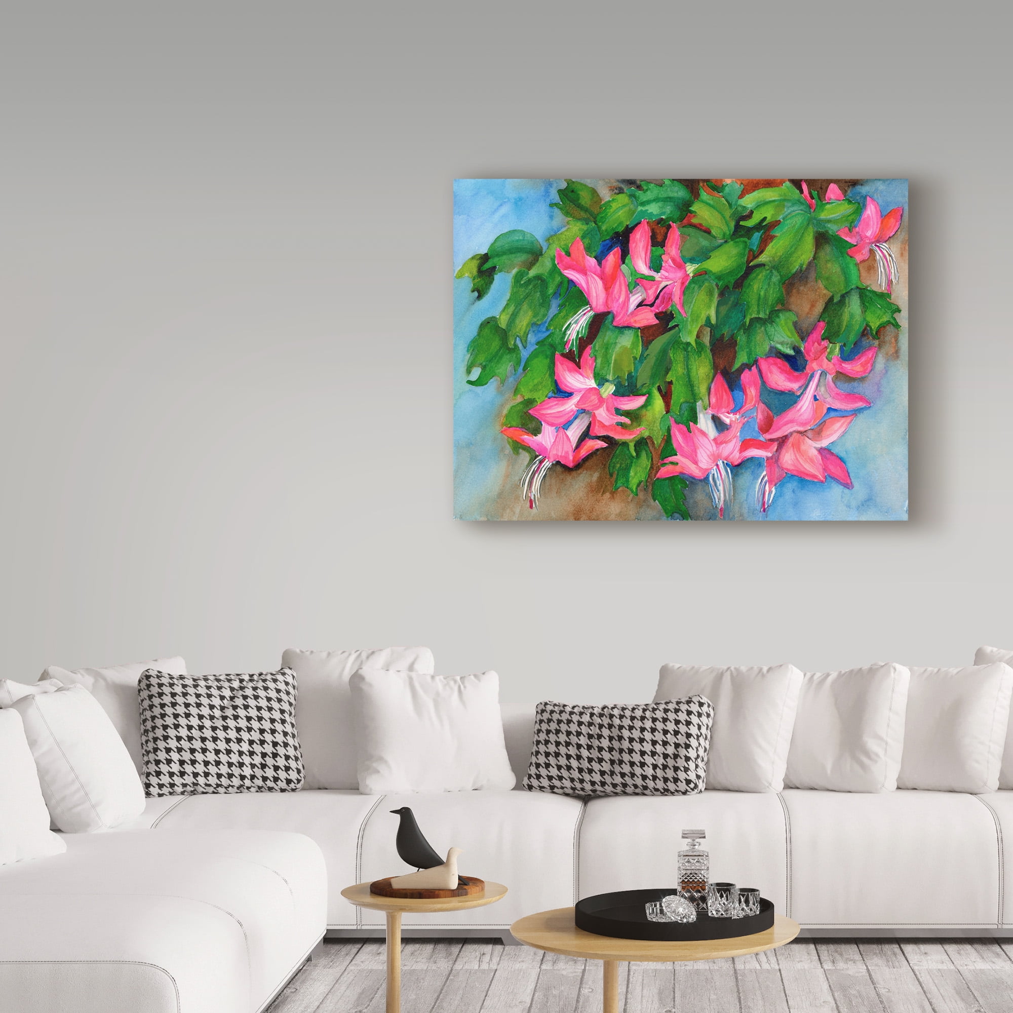 Trademark Fine Art 'Christmas Cactus' Canvas Art by Joanne Porter