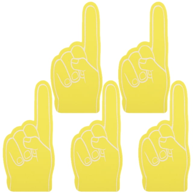 MasteelfCA 5Pcs Events Games Foam Finger Hand Cheerleading Finger Prop EVA Foam Finger Cover