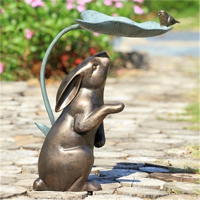 SPI Home 34873 Rabbit, Bird & Leaf Birdfeeder - 20.50 x 15.50 x 9.50 in.