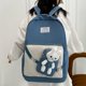 thumbnail image 5 of Mochila casual de moda Mochila linda con cremallera Mochila de gran capacidad con adorno de conejo JShteea Para Estrenar, 5 of 8