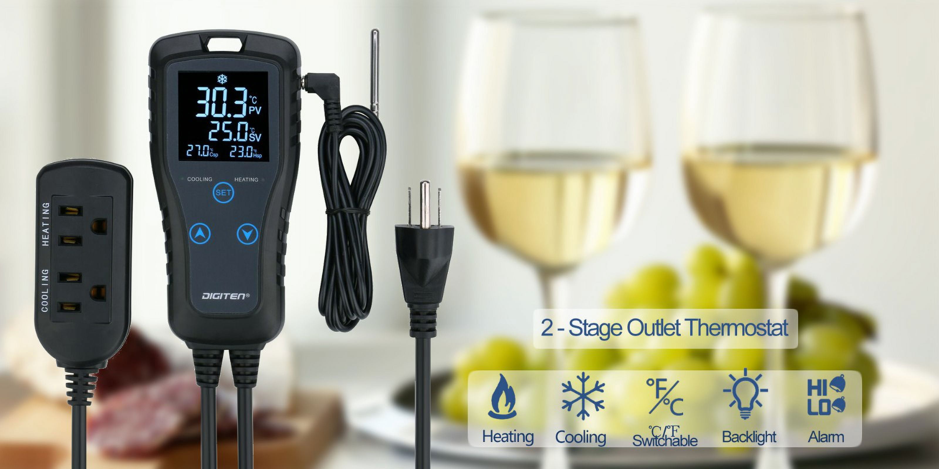 Amazon Smart Thermostat Inkbird ITC-308 Digital Temperature - Main Image