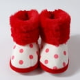 thumbnail image 3 of Dakaela Infant Baby Boys Girls Winter Snow Boots Soft Plush Sock Booties Toddler First Walker Crib Shoes, 3 of 5