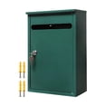 thumbnail image 1 of Buzón de correo perfecl con cerradura para montaje en pared Verde, 1 of 8