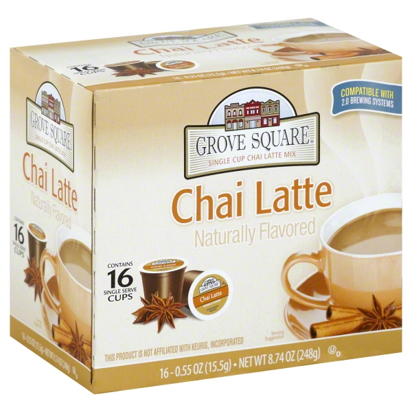 Grove Square Chai Latte Tea 8.47 oz Box