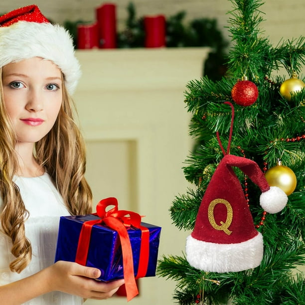 Adornos colgantes, colgante, colgante decorativo, llavero, 26 letras, decoración para árbol de Navidad, colgante personalizado, bricolaje, decoración navideña, decoración colgante para árbol de Navida