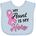 thumbnail image 3 of Inktastic My Aunt is My Hero Breast Cancer Awareness Boys or Girls Baby Bib, 3 of 4