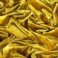 thumbnail image 2 of Ice Fabrics Stretch Crushed Velvet Fabric by the Yard - 60/62" Wide Soft Velvety Fabric for Sewing Apparel, Upholstery, Curtains & Decor - 234 GSM - 20% Vertical Stretch - Mustard Gold - 6 Yards, 2 of 6