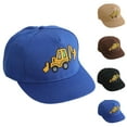 thumbnail image 4 of Kids Baseball Cap Adjustable Excavator Trucker Hat for Boys Girls Toddler Sun Washed Distressed Design, 4 of 4