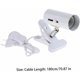 thumbnail image 3 of Tortoise Lamp, Reptile Heat Lamp 360 Degree Rotating Telescopic Heater with Clamp Power Cable (No Bulb) Longziming, 3 of 5