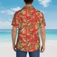 thumbnail image 6 of Easygdp Strawberry Men's Hawaiian Shirts Print Lapel Short Sleeve for Beach, vacation, party, casual occasions - 3X-Large, 6 of 9