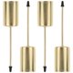 thumbnail image 1 of 4Pcs Golden Taper Candle Holders for Festival Decoration, 1 of 4