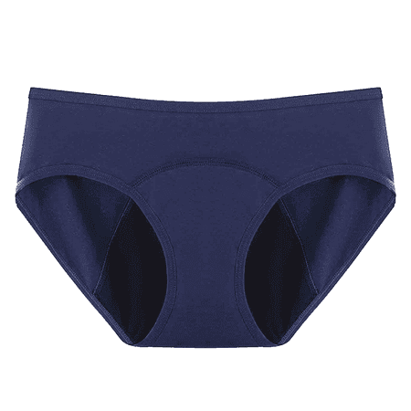 Fulorrnie Underwear for Women Leakproof Period Comfort Breathable Panty Hipster Waist Elastic Seamless Panties Blue XL