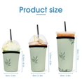 thumbnail image 2 of Set of 3 Packs Reusable Hot And Iced Coffee Cup Sleeve Neoprene Tumbler Sleeve Sage Green Leave(16,24,32oz), 2 of 8