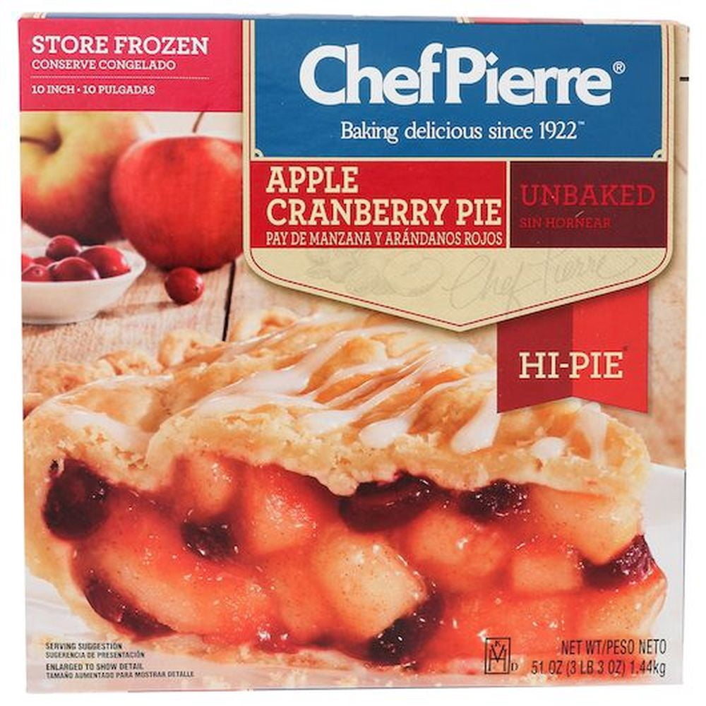 Chef Pierre Hi-Pie 10 inch Apple Cranberry Unbaked Pie, 3.19 Pound -- 6 per case