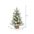 thumbnail image 3 of Vickerman D182230 Base de Toile de Jute de Pin Givrée Norfolk 36 Po, 3 of 3