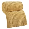 thumbnail image 2 of Tong Blanket Yellow For Soft Polyester Blanket With Knit Pattern Blanket For Couch Bed Crate Machine Washable, 2 of 4