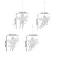 thumbnail image 2 of 4pcs /Pack Acrylic Angel Christmas Tree Ornaments 4pcs /Pack, 2 of 4