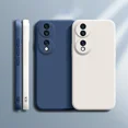 thumbnail image 2 of Camera Protection Back Cover for Honor 90 Pro Honor90 90Pro 5G Soft Square Liquid Silicone Funda Original Shockproof Luxury Case Navy Blue Honor 90 Pro, 2 of 6