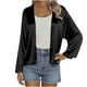 thumbnail image 2 of Top de tallas grandes,Cárdigan de seda para mujer, blusa informal holgada, top de manga larga de color liso, tejido de poliéster, para uso doméstico, sopatenor, 2 of 8