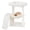 Beige-25.59", variant on Youpet Cat Tree With For Indoor Cats  Tower Board And Playful Balls Cozy Hammock Beige