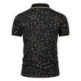 thumbnail image 3 of Polos pour Hommes Prix Réduit! Aqestyerly Chemise à Manches Courtes Col Rabattu Imprimé Boutons, 3 of 3