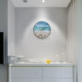 thumbnail image 3 of Seastars Seashells on Beach Acrylic Wall Clocks Quiet Round Clock Battery Operated Non-Ticking Clock for Bedroom Kitchen Office Decorative 9.5 Inch, 3 of 10