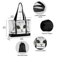 thumbnail image 2 of FORMRS Canvas Laptop Tote Bag for Women with 15.6" Computer Compartments Shoulder Handbag, White Cat, 2 of 7