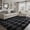 TZ3037-BLKGY, variant on KUETH 5'x7' Fluffy Shag Washable Area Rug for Living Room Modern Geometric