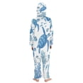 thumbnail image 3 of Soft Big Kids Onesie Pajamas Cozy Loose-Fit Jumpsuits for kids with Pockets for Christmas Lounge & Play Sea Turtles and Coral Reefs, 3 of 8