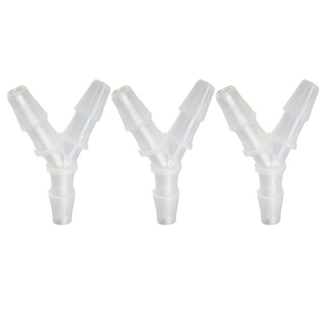 Colaxi 3-Pack Diameter Tee Hose Joint - Y Shape - Industrial Hardware Accessory for Water Supply - 12mm