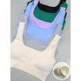 thumbnail image 3 of SURJDE Women's 3 Piece Medium Support Tank Top Ribbed Seamless Removable Cups Workout Exercise Sport Bra, 3 of 3