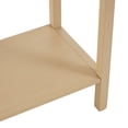 thumbnail image 4 of DecMode 36" x 30" Beige Wood Handmade 2 Drawer Console Table with Black Handles, 1-Piece, 4 of 9