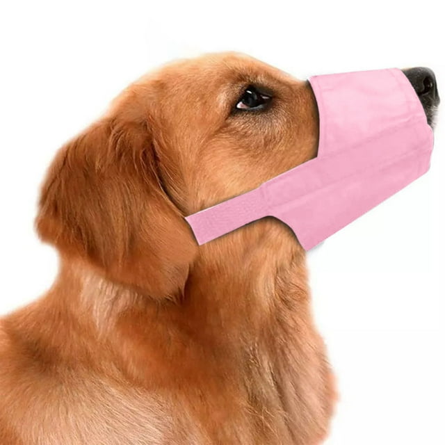 Dog Muzzle Breathable Adjustable No Biting Chewing Barking Soft Mesh Comfortable Pet Supplies for Small Medium Large Dogs Outdoor Activities