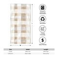thumbnail image 2 of Polyester Long Towel Multi-Size Water Absorption Good Bright Fluffy Soft For Bathroom Swimming Pool Beach Outdoor Travel Beige Checked Hand-Drawn Sketch_2, 2 of 8
