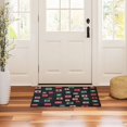 thumbnail image 3 of Yayeee Doormat for Inside 20"x32" Absorbent Low-Profile Washable Non-Slip Rubber Backed Entryway Rug, Red Block Pattern, 3 of 8