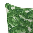 thumbnail image 5 of Jordan Manufacturing Sunbrella 46.5" x 24" Tropics Jungle Green Leaves Rectangular Outdoor Deep Seat Chair Cushion Set with Welt, 5 of 9