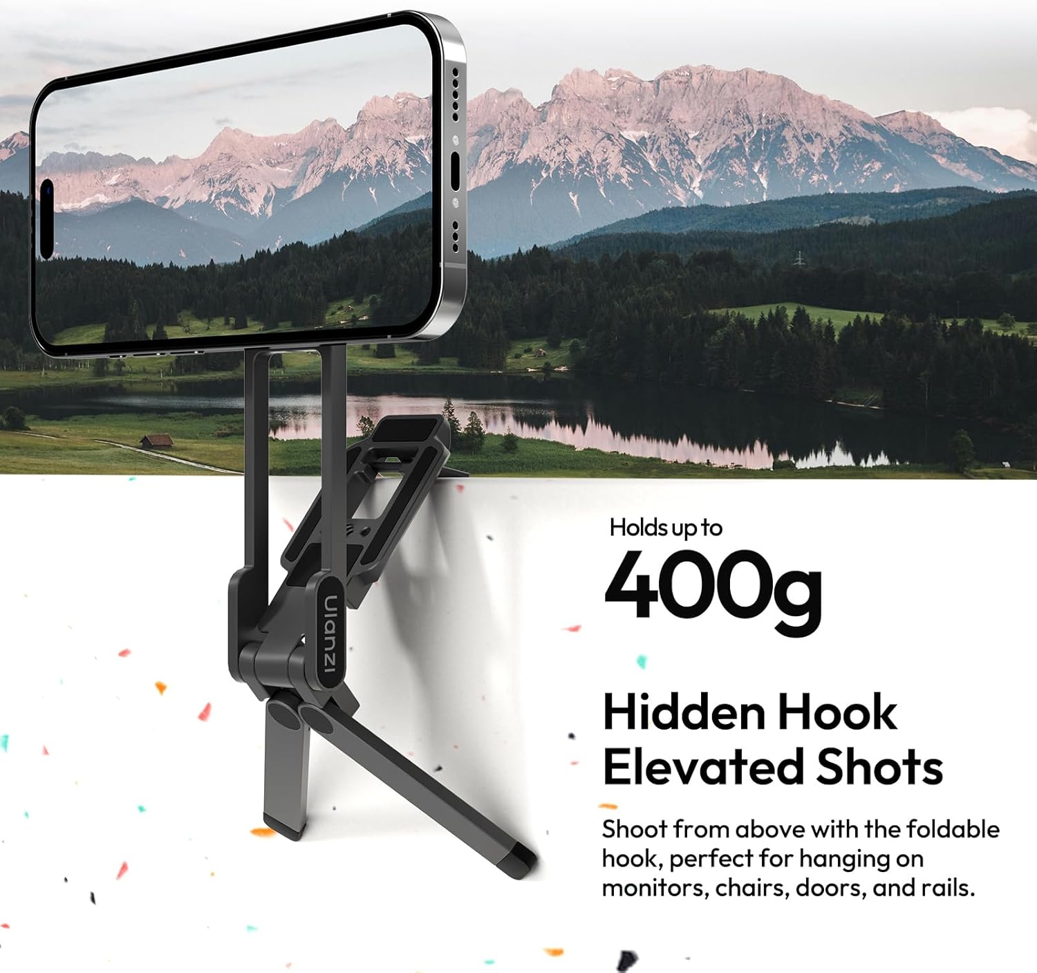 Ulanzi Magnetic Phone Tripod for iPhone, MA38 Portable Phone Holder Mini Tripod With Double-Sided Strong Magnetic