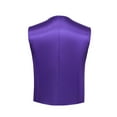 thumbnail image 4 of HXWCHs Stage Performance formal Dress Vest with Rhinestones for Gala Parties and Evening Events Stylish Menswear Vest for COS- Occasions XXL Purple, 4 of 7