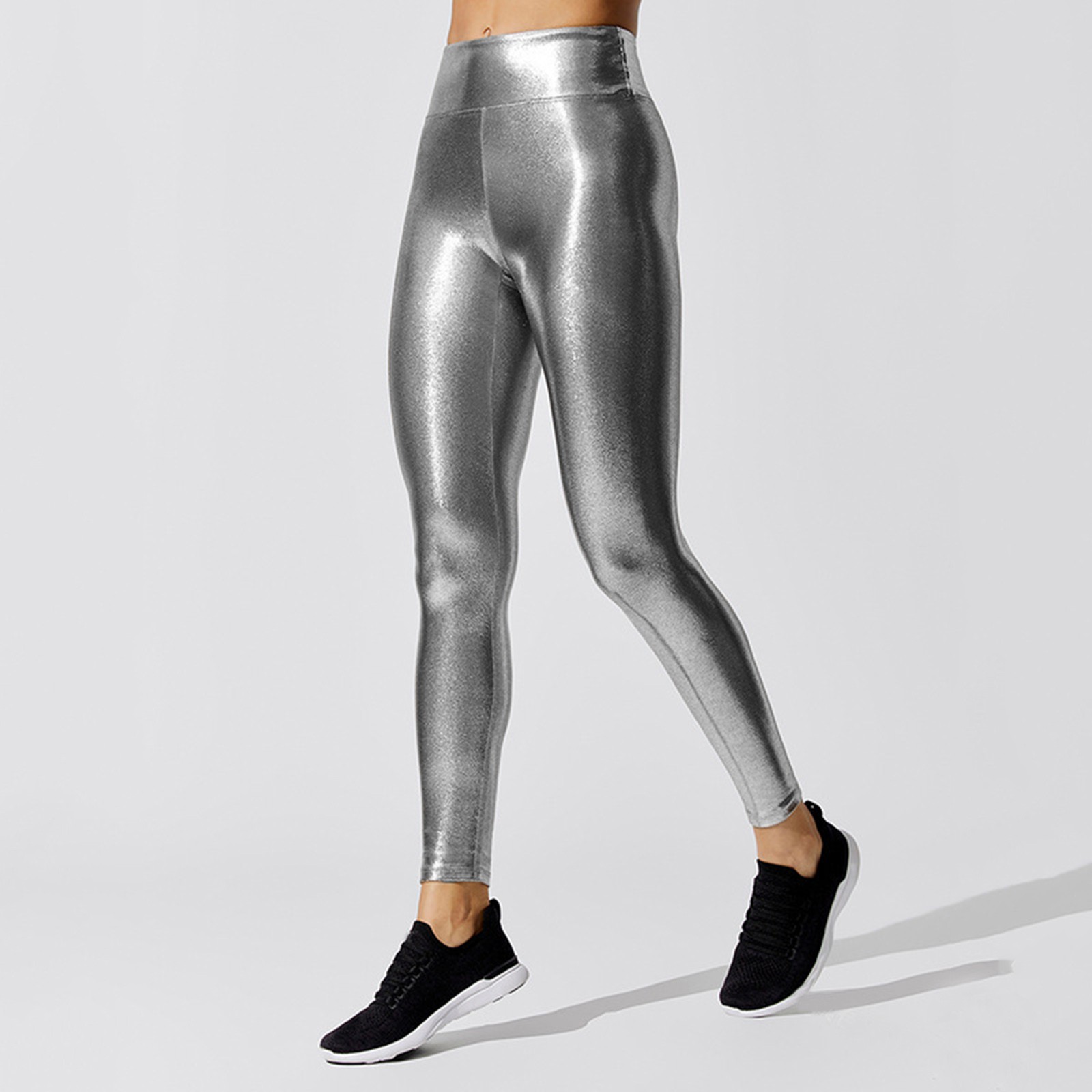 Gold foil leggings discount