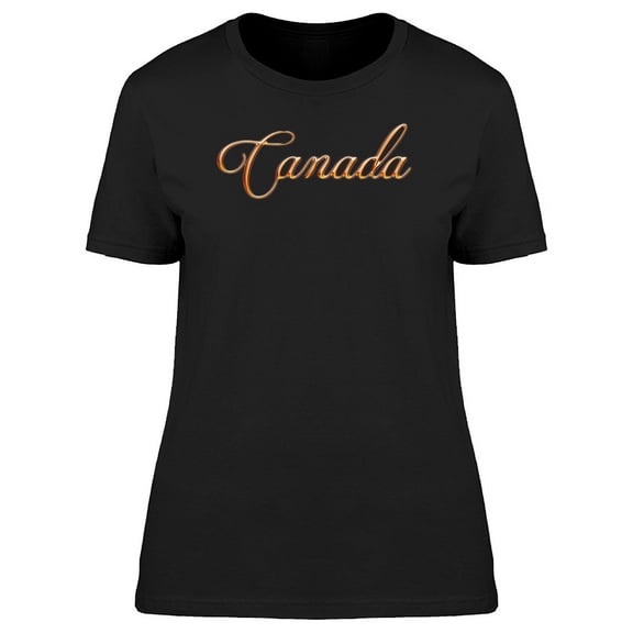 Golden Handwriting Canada T-Shirt Women -Image by Shutterstock, Female Small
